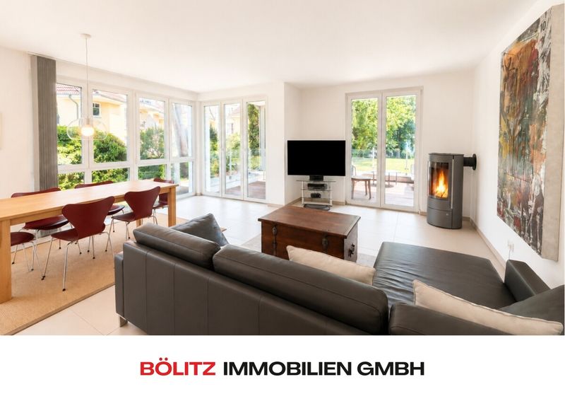 Exklusives Wohnen am Scharmützelsee mit Seeblick & Zugang: 3-Zimmer-Whg mit Terrasse & 2 Stellplätze